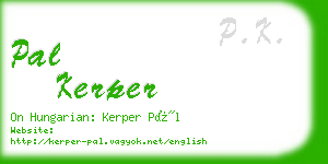 pal kerper business card